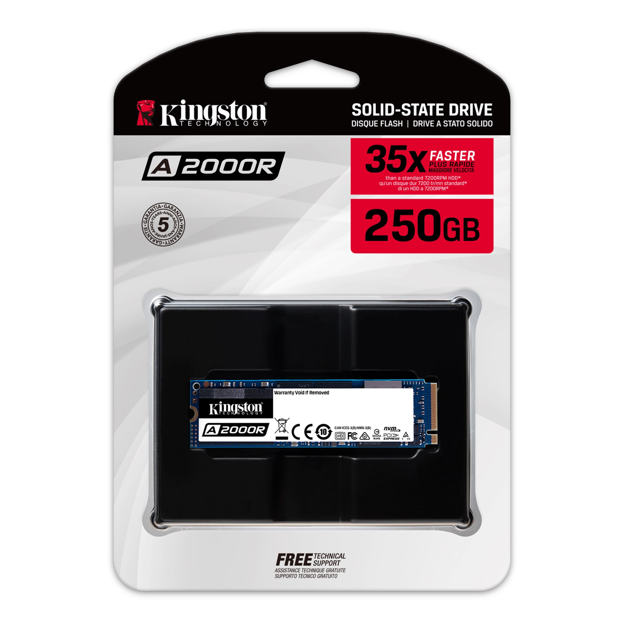 Disco Solido Kingston SSD M.2 250GB